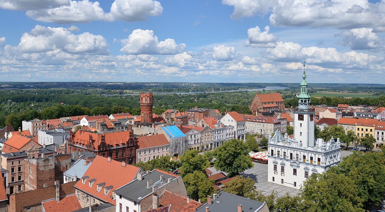 Widok miasta Chełmno