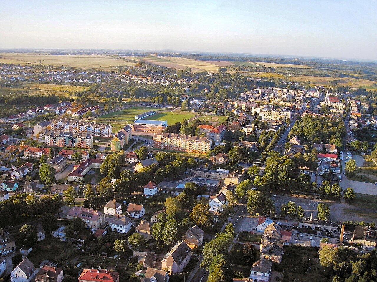 Widok miasta Łobez