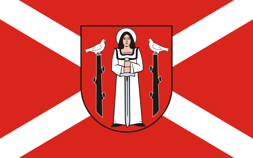 Flaga miasta Golub-Dobrzyń