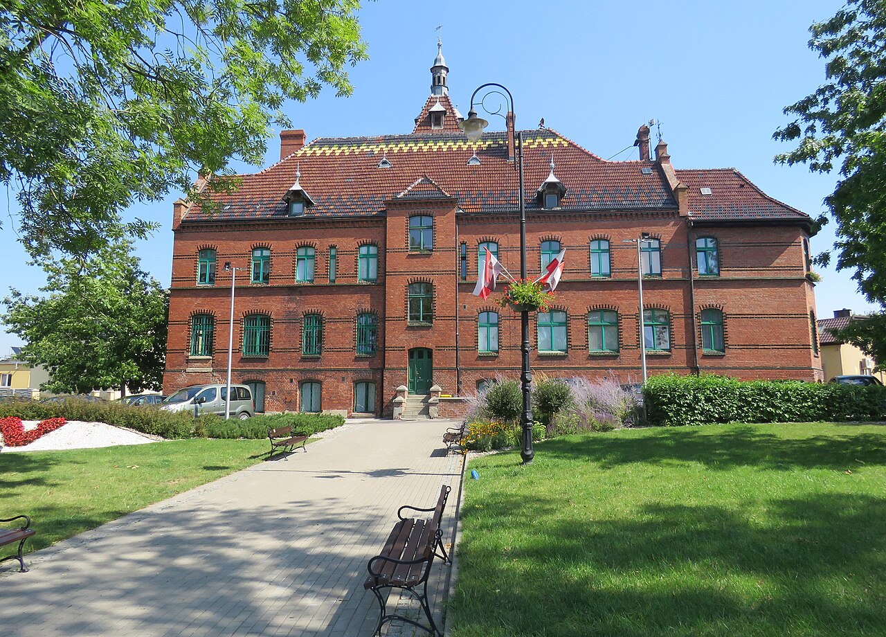 Widok miasta Łasin