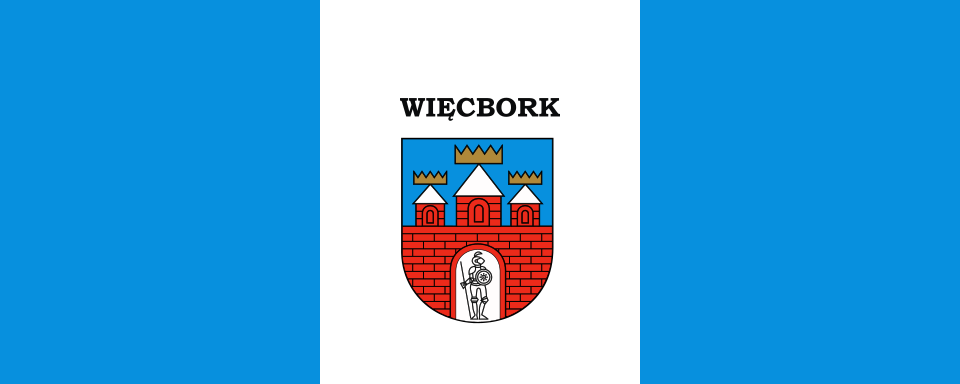 Flaga miasta Więcbork