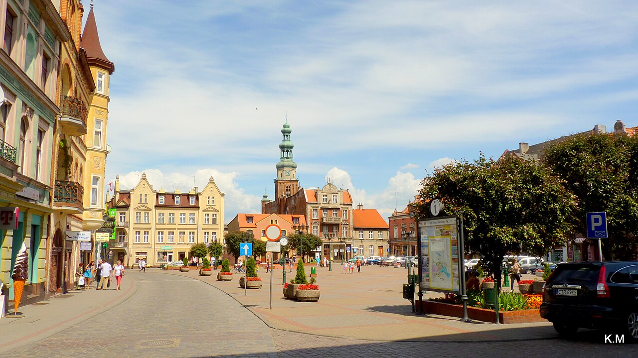 Widok miasta Chełmża