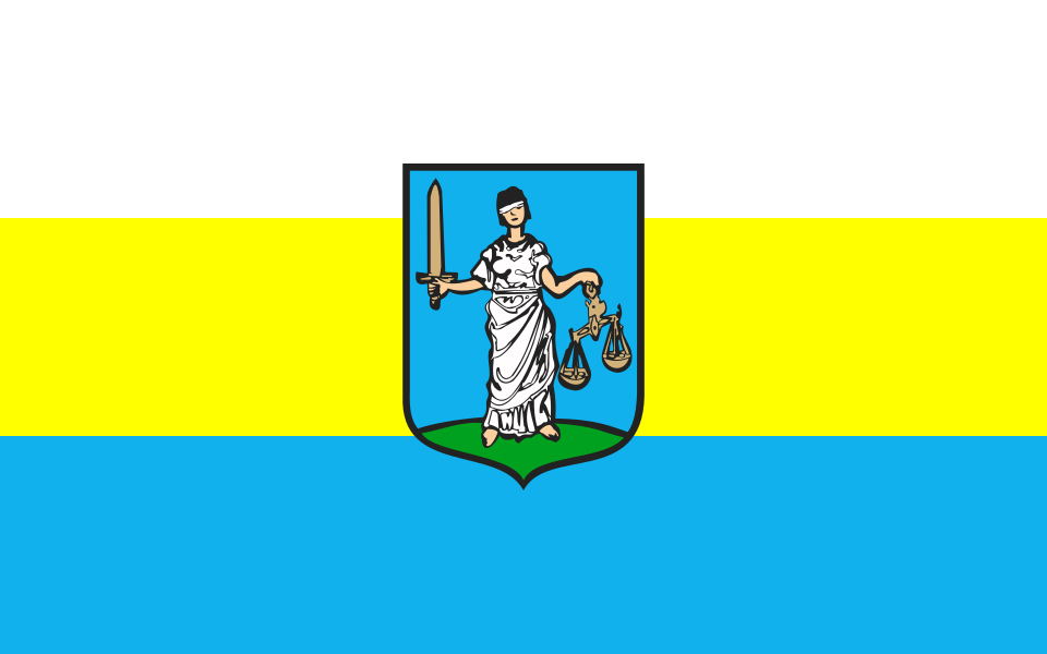Flaga miasta Janowiec Wielkopolski