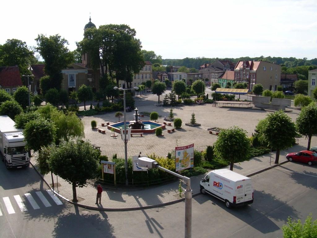 Widok miasta Janowiec Wielkopolski