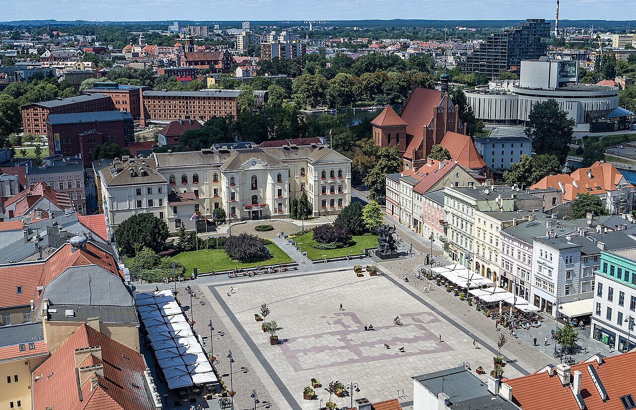 Widok miasta Bydgoszcz
