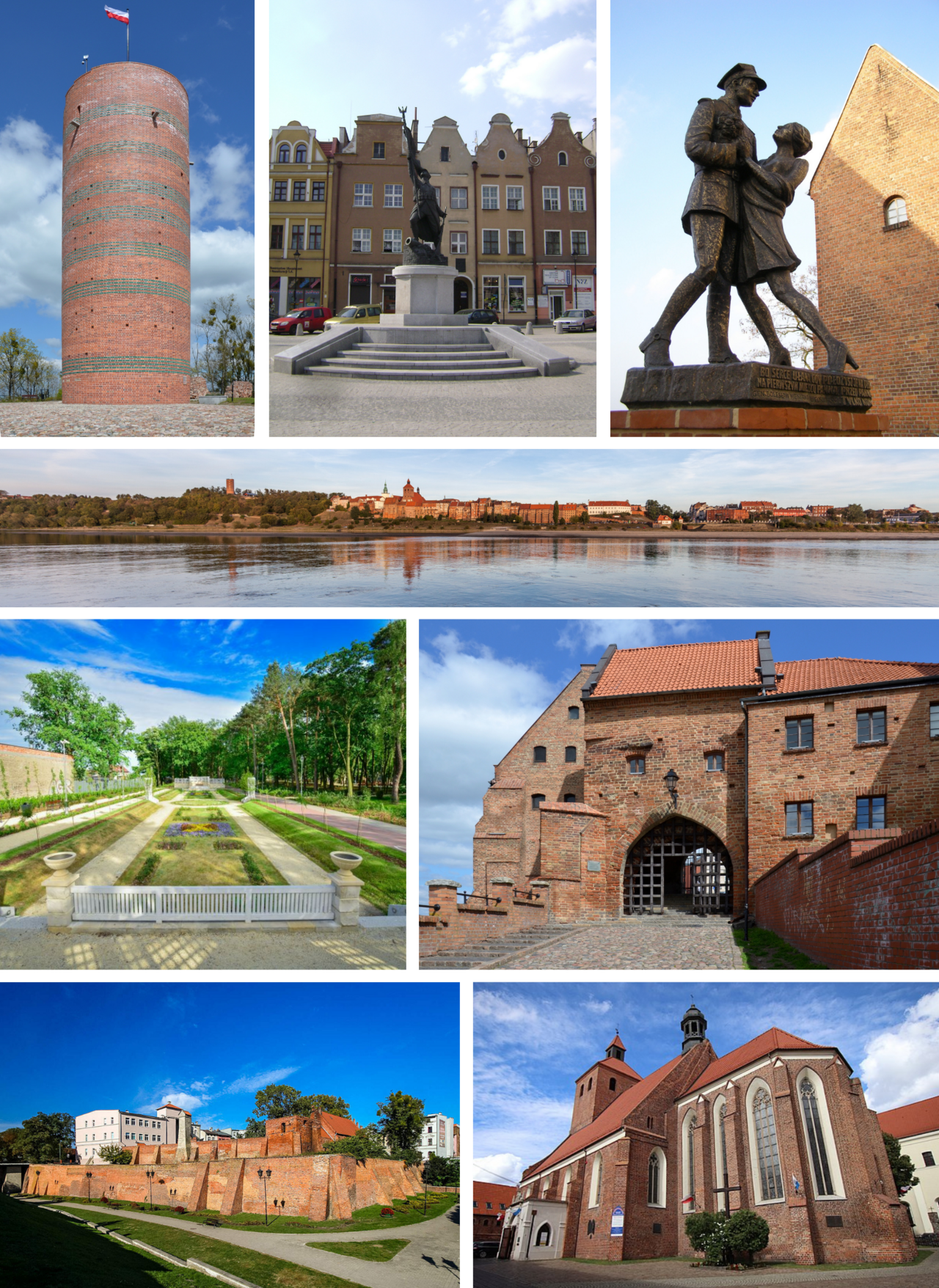 Widok miasta Grudziądz