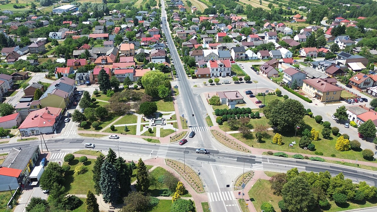 Widok miasta Frampol