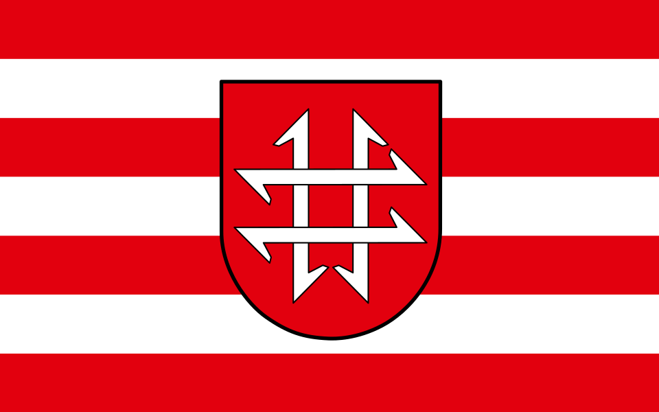 Flaga miasta Kamionka