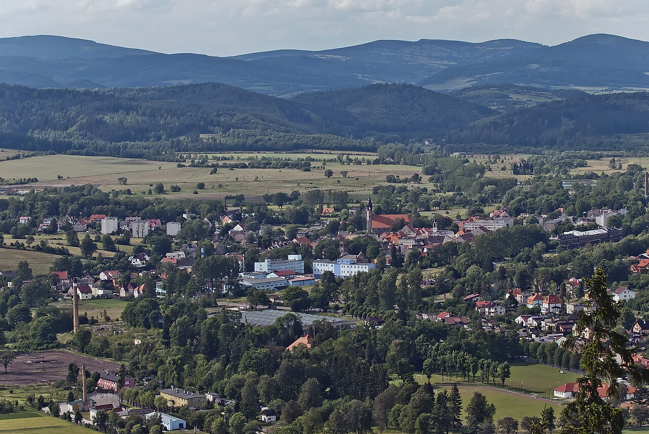 Widok miasta Lubawka