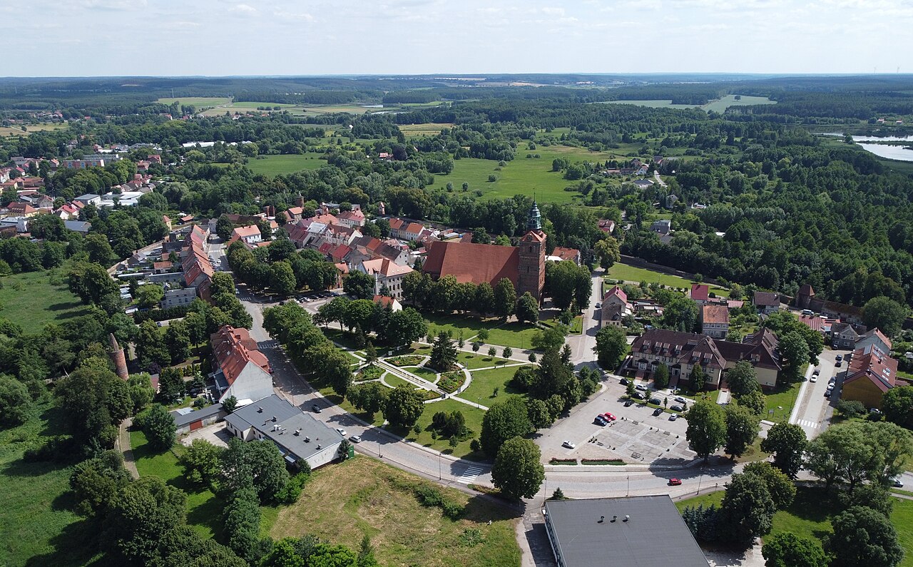 Widok miasta Ośno Lubuskie