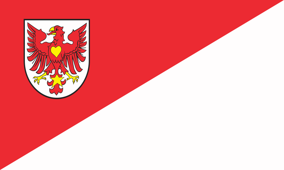 Flaga miasta Drezdenko