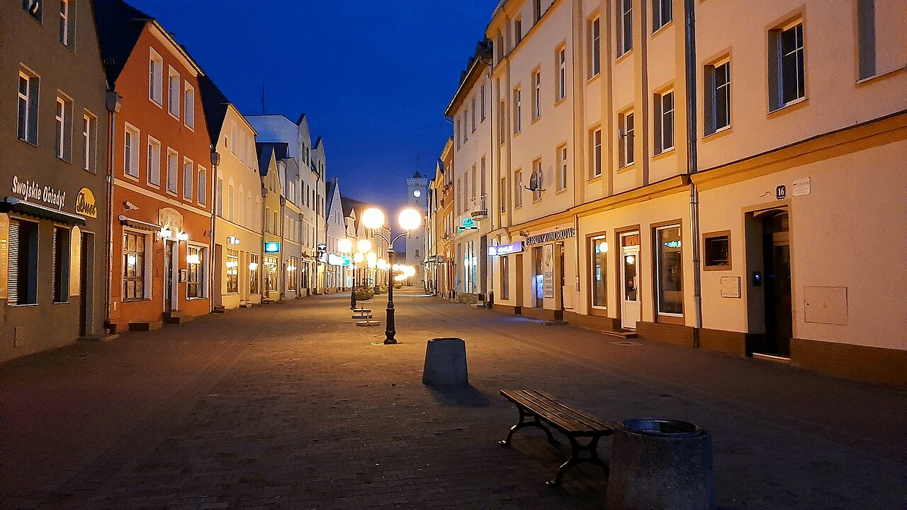 Widok miasta Żagań