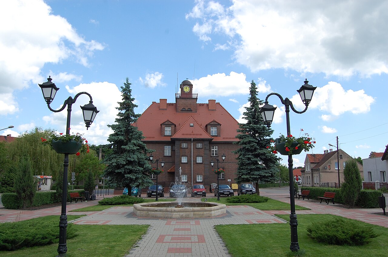 Widok miasta Małomice