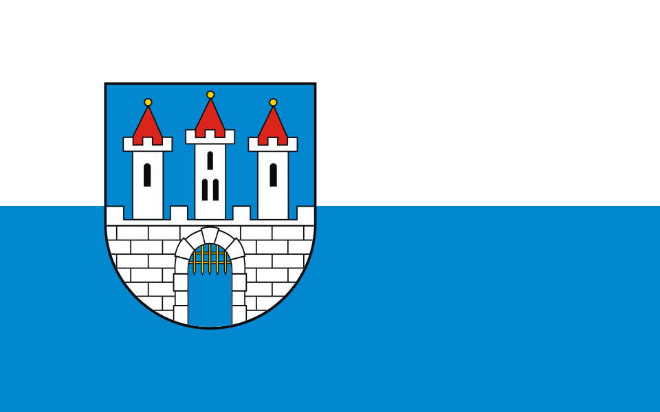 Flaga miasta Radków