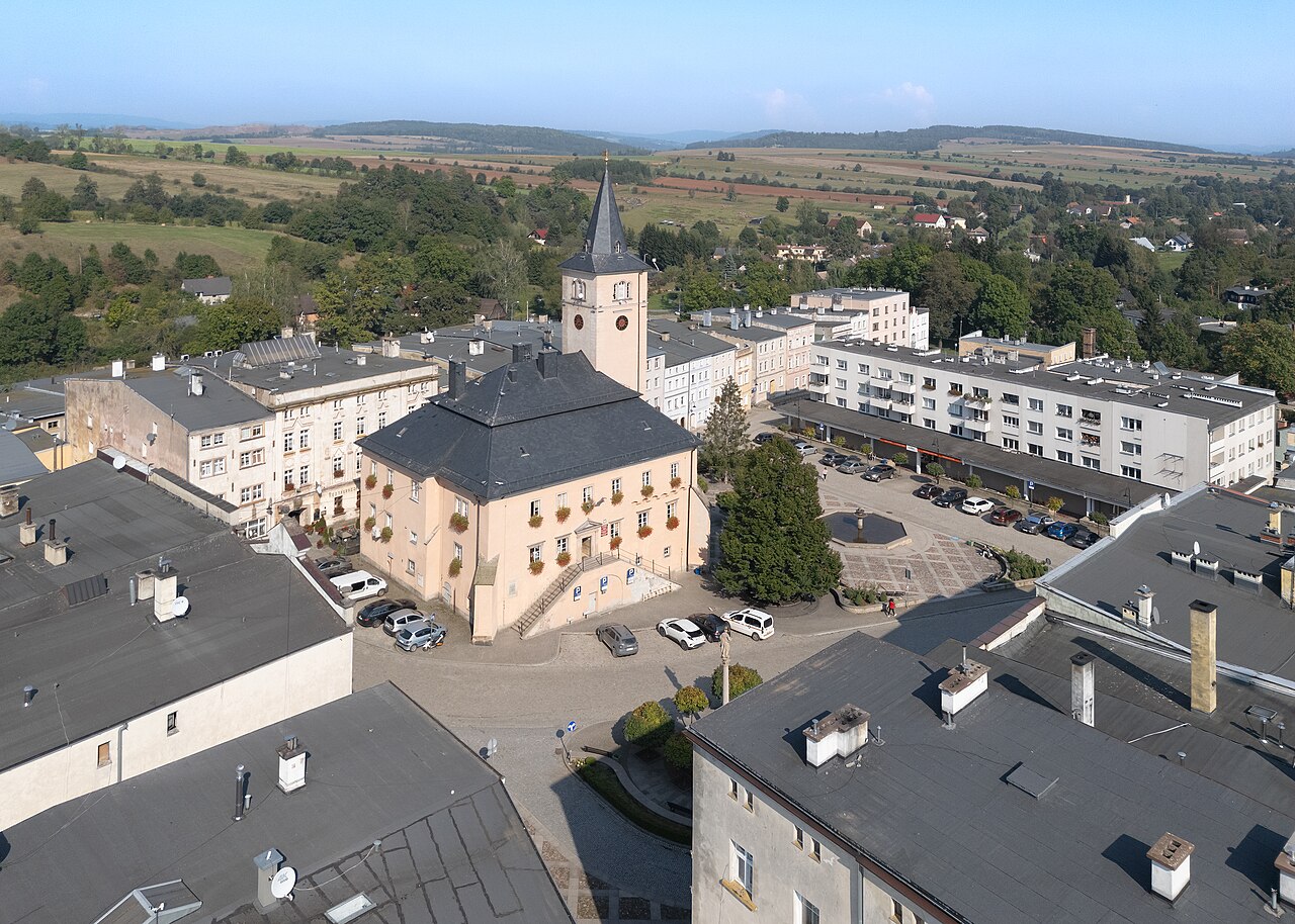 Widok miasta Radków