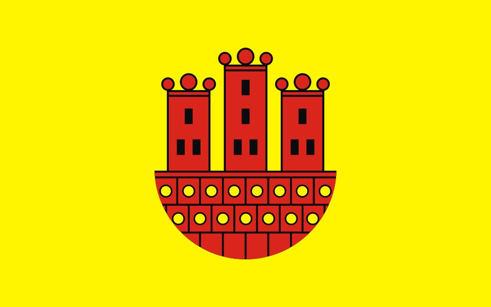 Flaga miasta Działoszyn