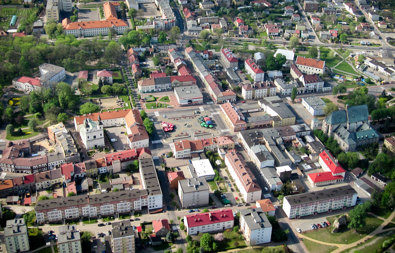 Widok miasta Wieluń