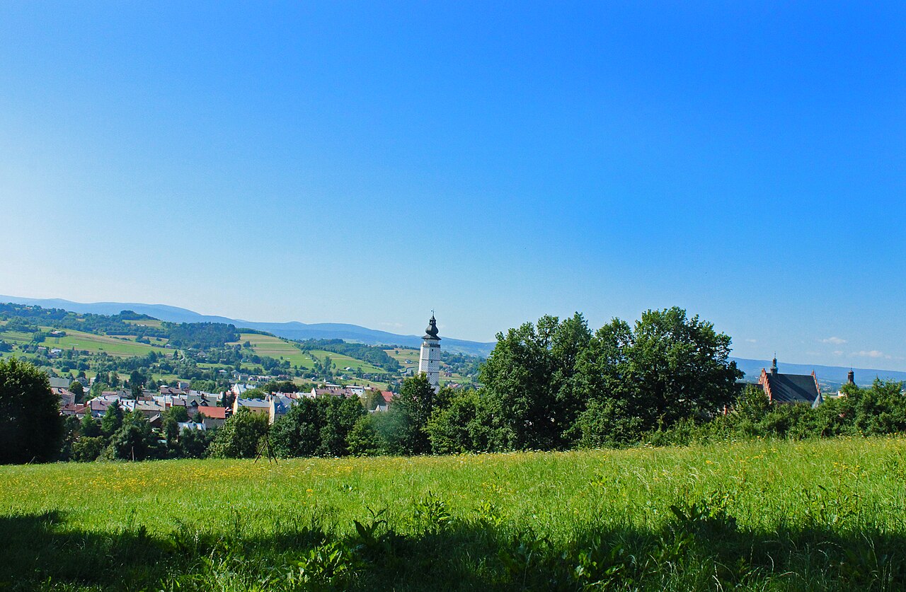 Widok miasta Biecz