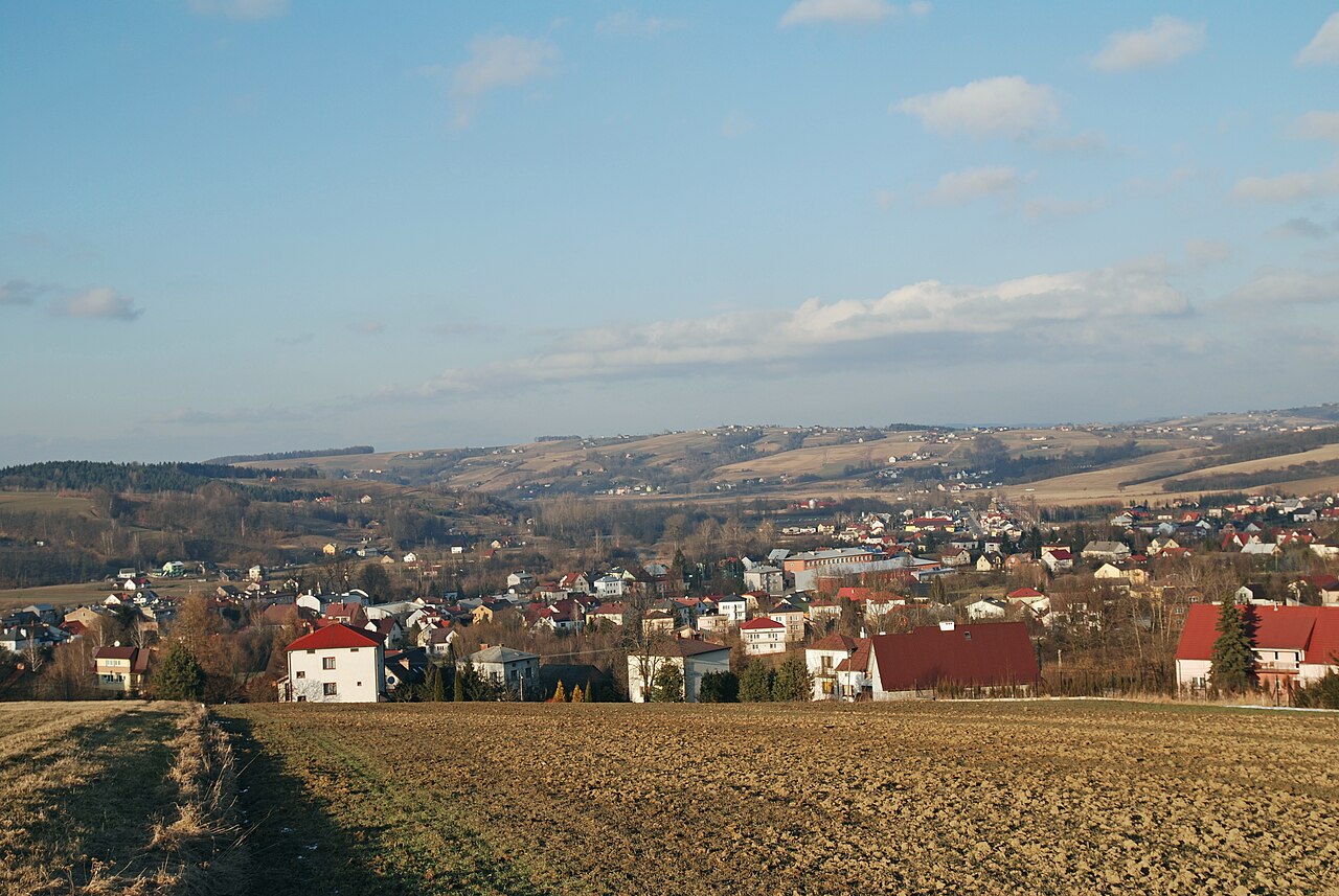 Widok miasta Bobowa