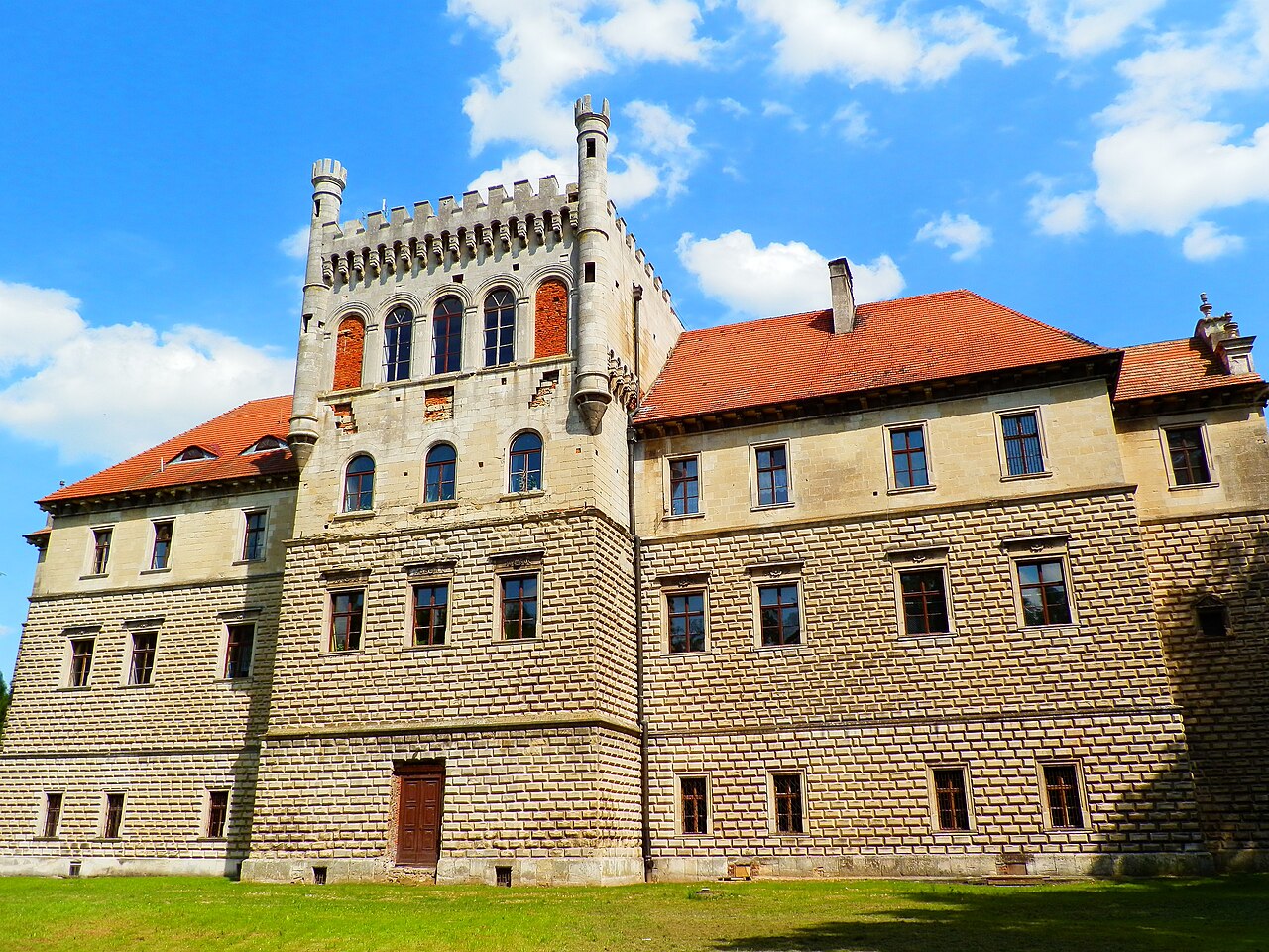 Widok miasta Książ Wielki