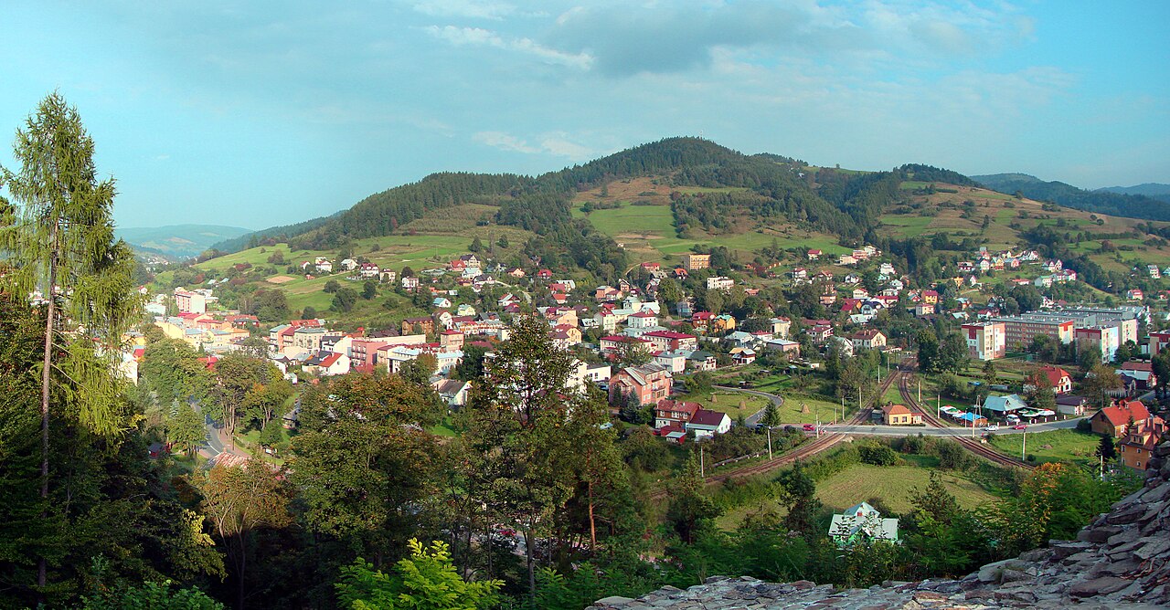 Widok miasta Muszyna
