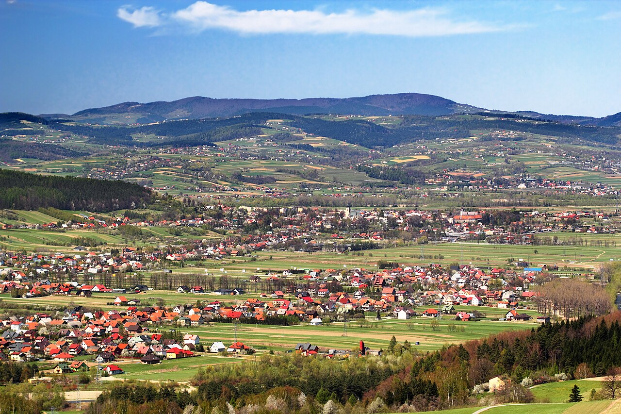 Widok miasta Stary Sącz