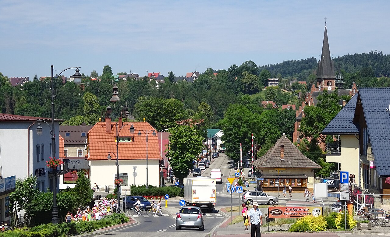 Widok miasta Rabka-Zdrój