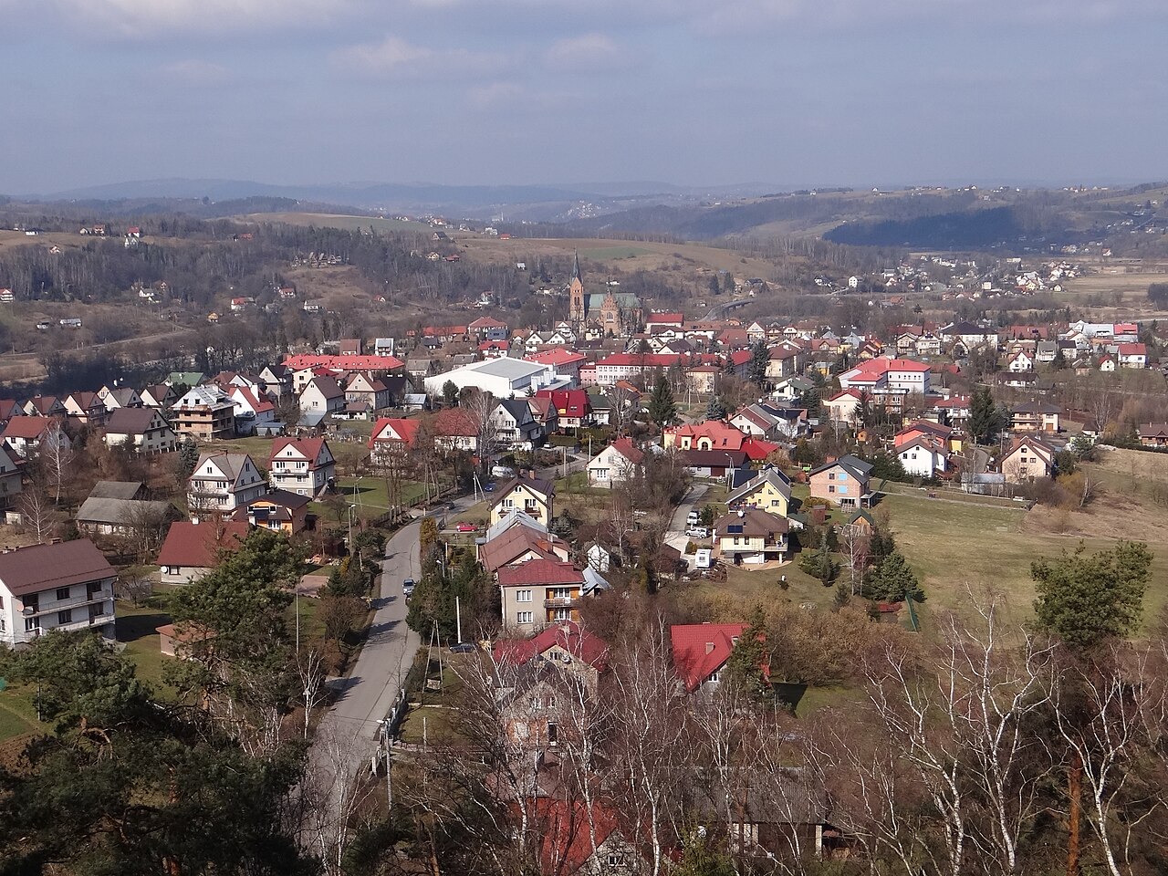 Widok miasta Ciężkowice
