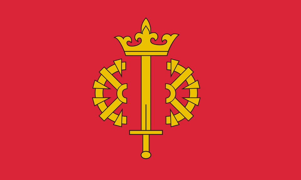 Flaga miasta Ryglice