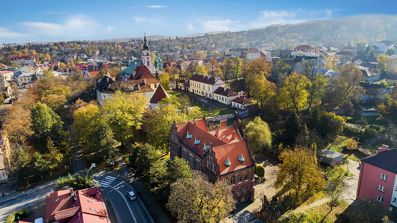 Widok miasta Wieliczka