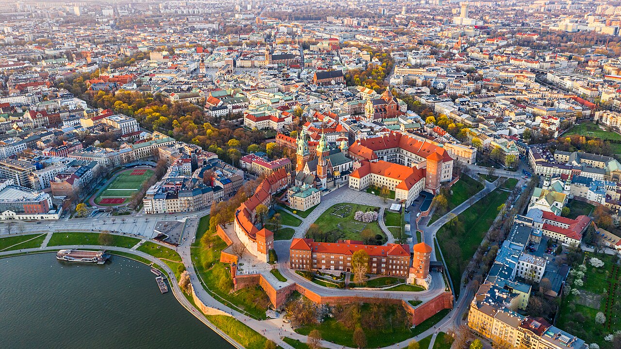 Widok miasta Kraków