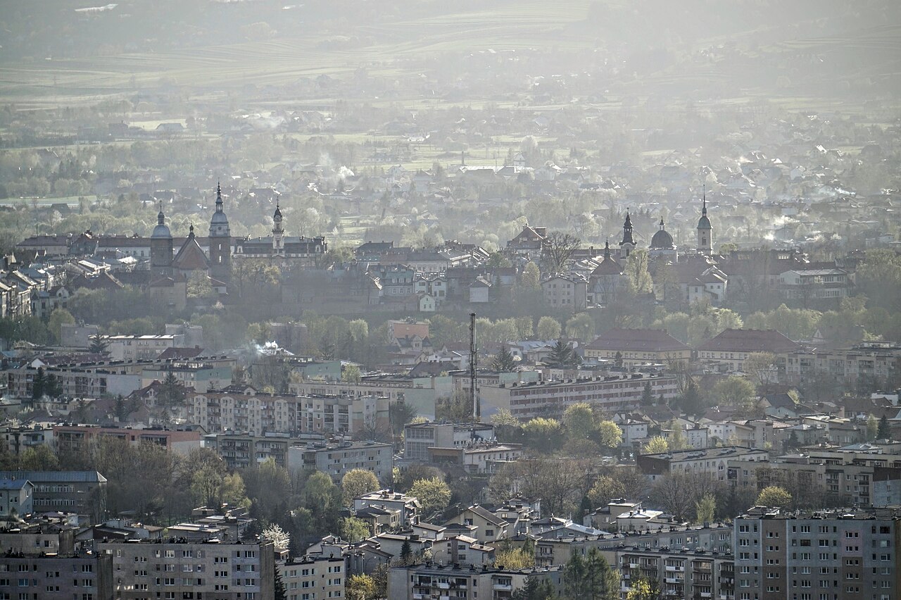 Widok miasta Nowy Sącz