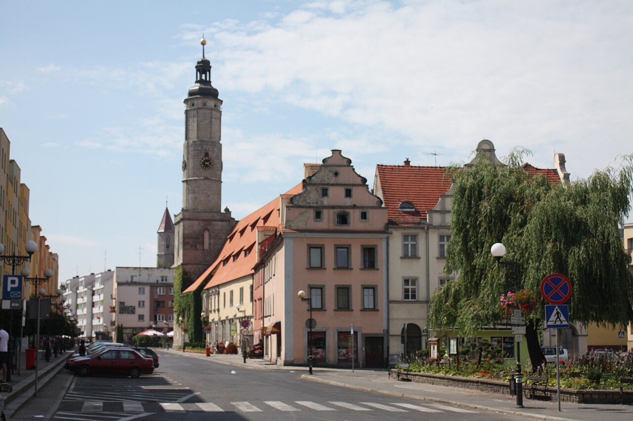 Widok miasta Lwówek Śląski