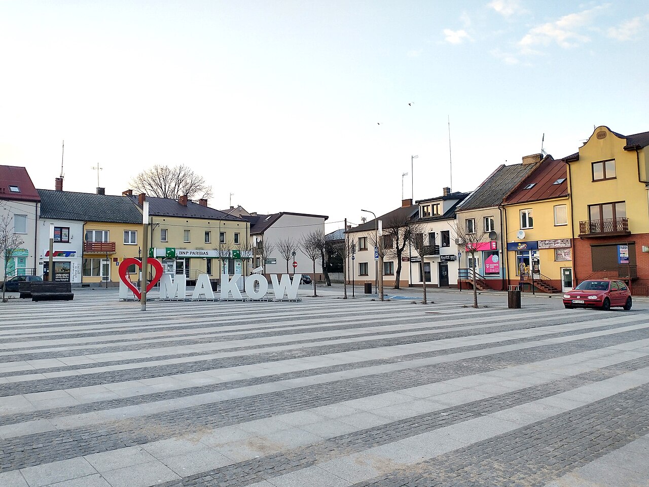 Widok miasta Maków Mazowiecki