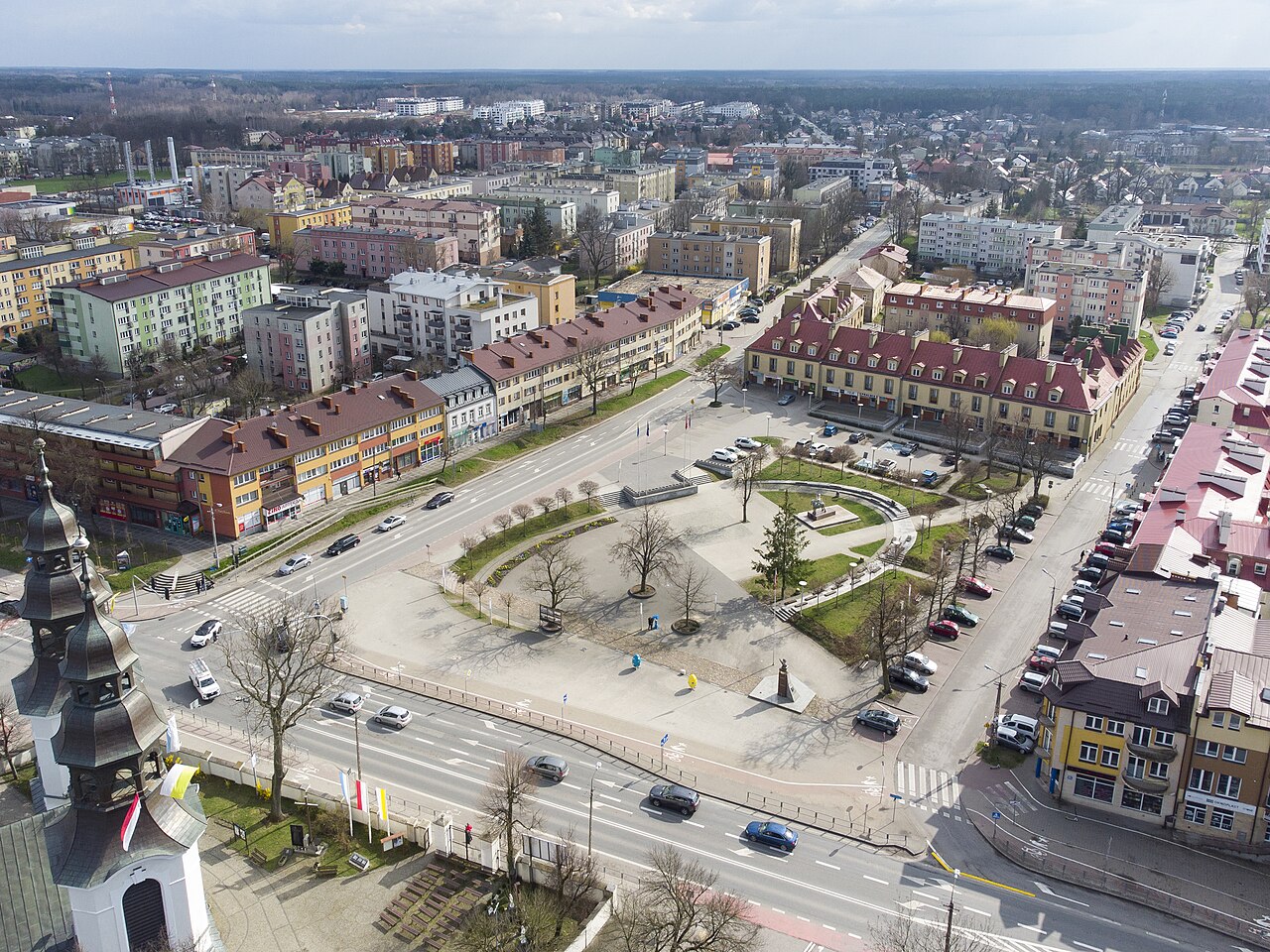 Widok miasta Mińsk Mazowiecki