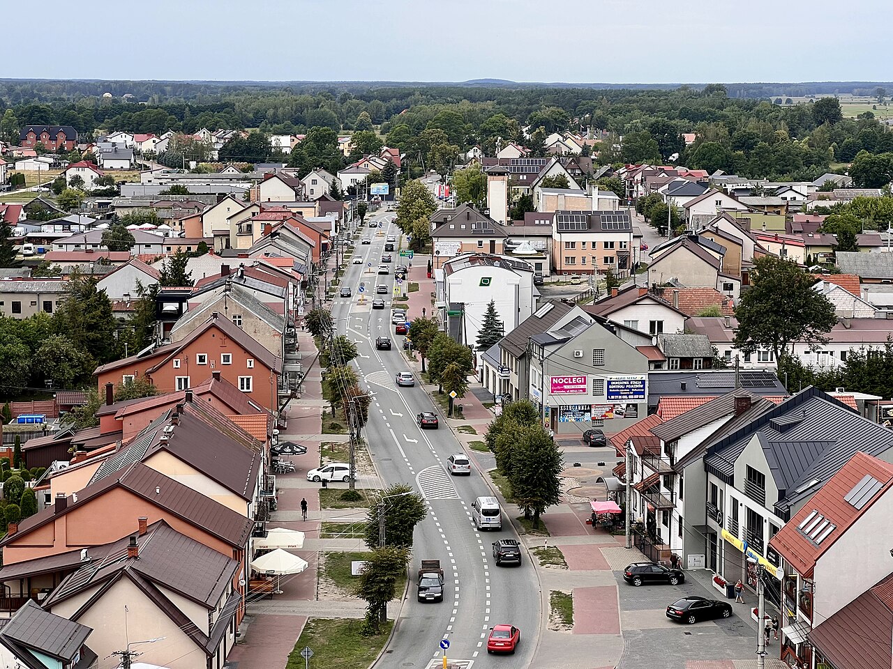 Widok miasta Myszyniec