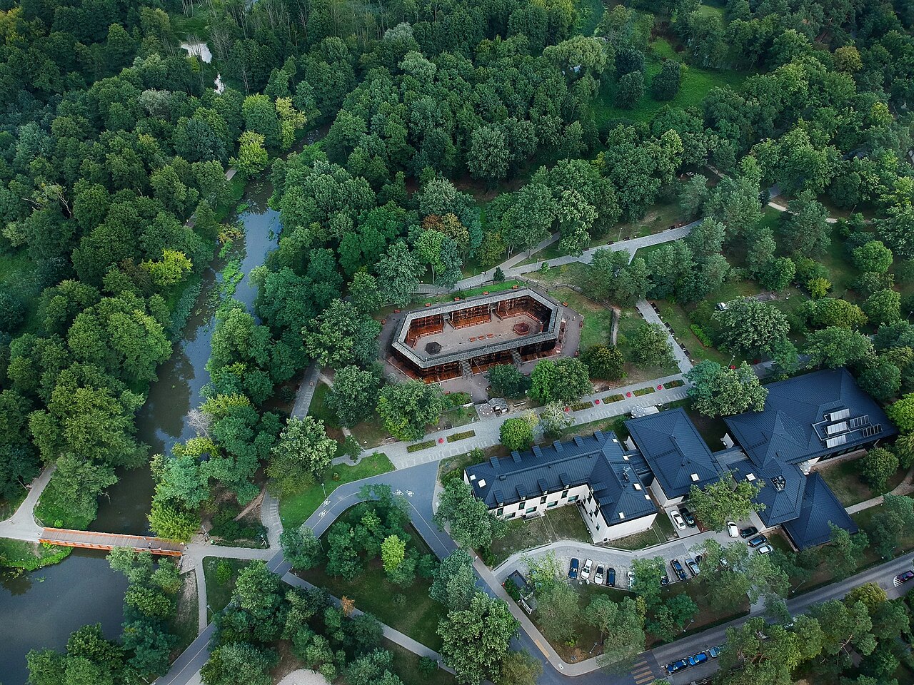 Widok miasta Konstancin-Jeziorna