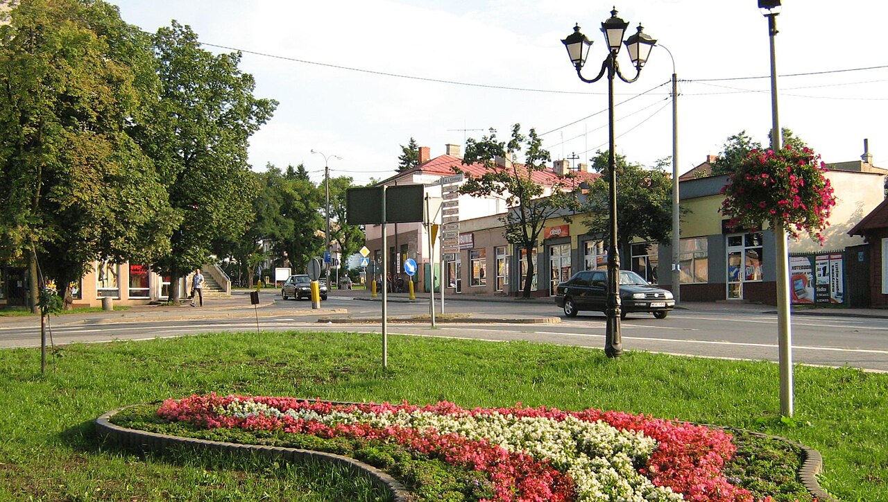 Widok miasta Sokołów Podlaski