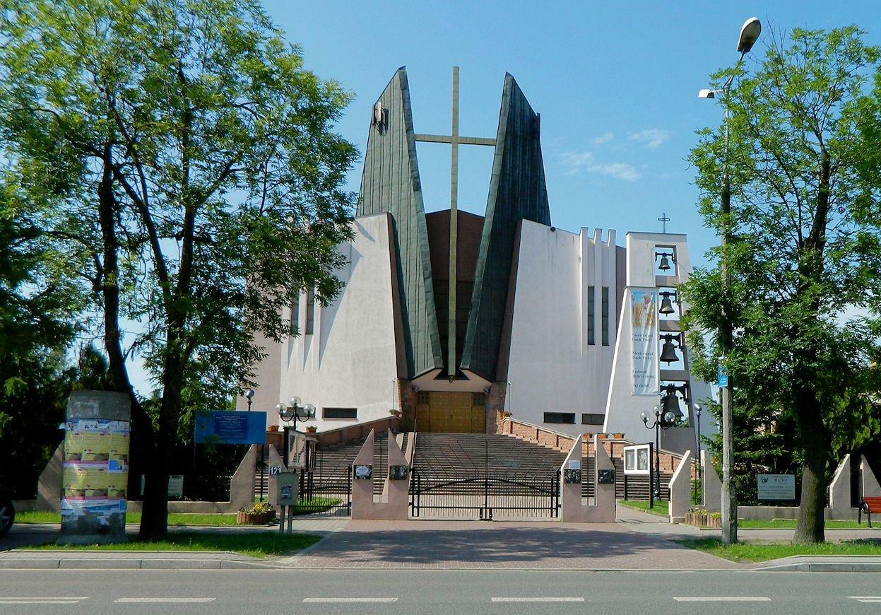 Widok miasta Łomianki