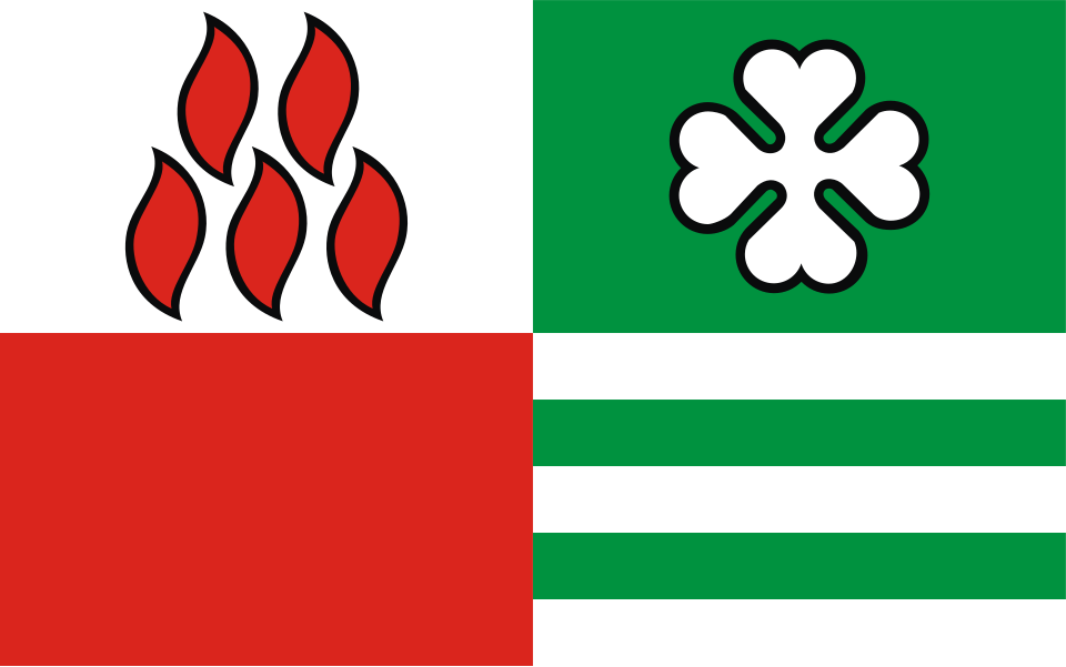 Flaga miasta Ożarów Mazowiecki