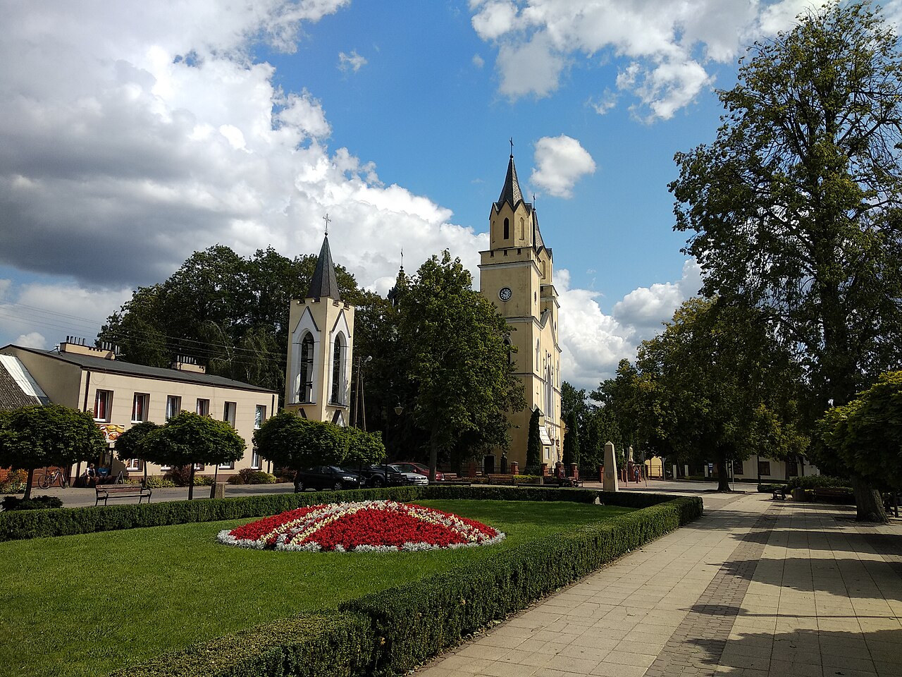 Widok miasta Wiskitki