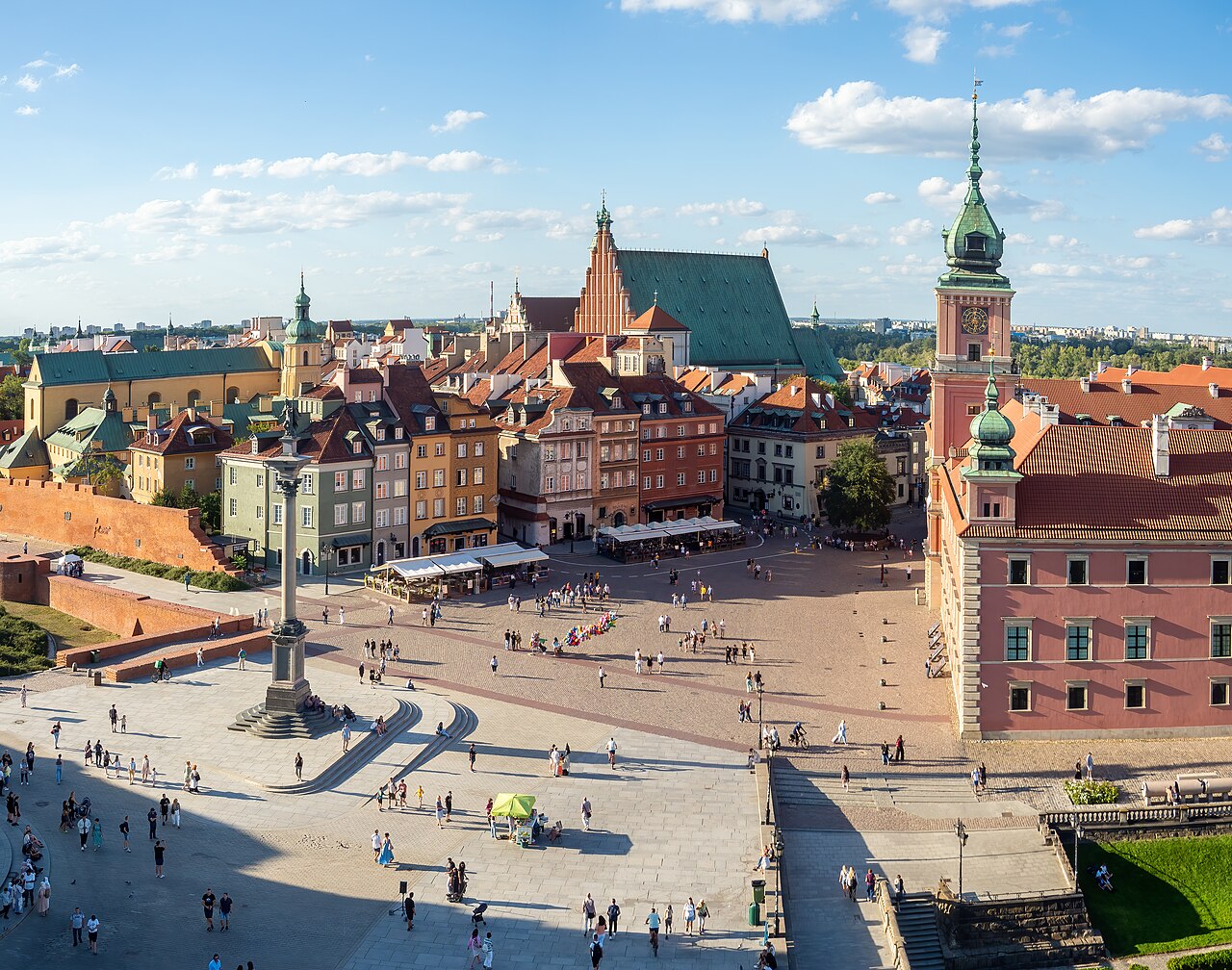 Widok miasta Warszawa
