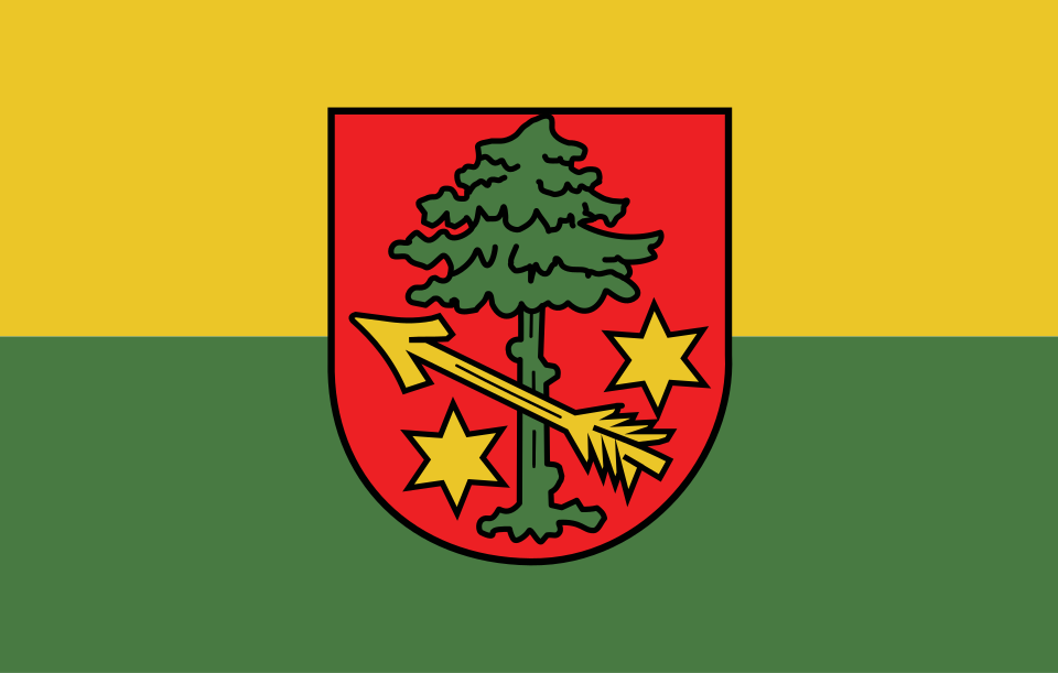 Flaga miasta Strzeleczki