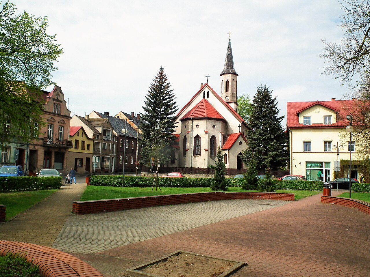 Widok miasta Gorzów Śląski