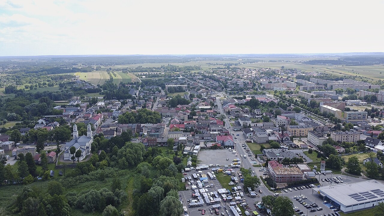 Widok miasta Praszka