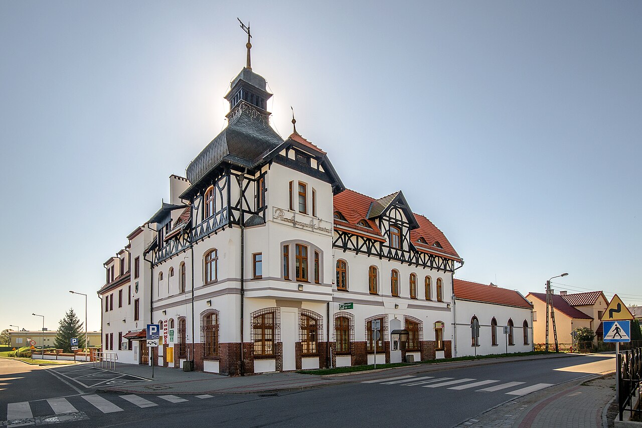 Widok miasta Miękinia