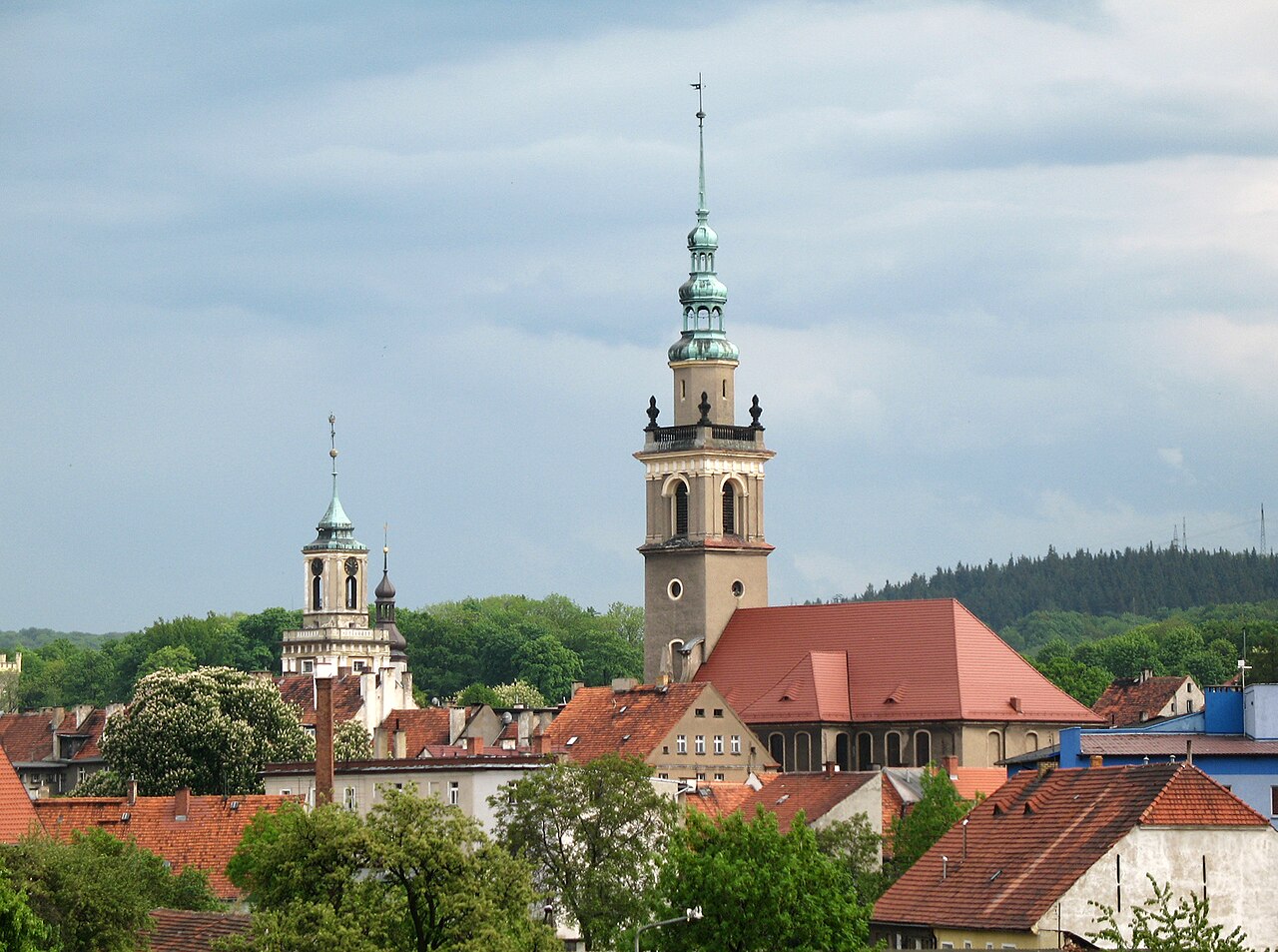 Widok miasta Świebodzice