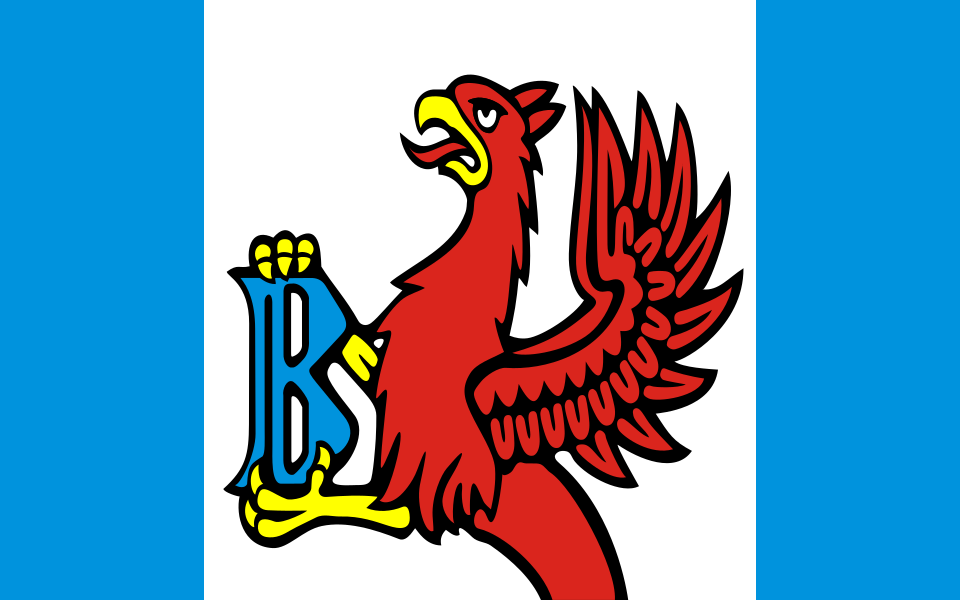 Flaga miasta Brusy