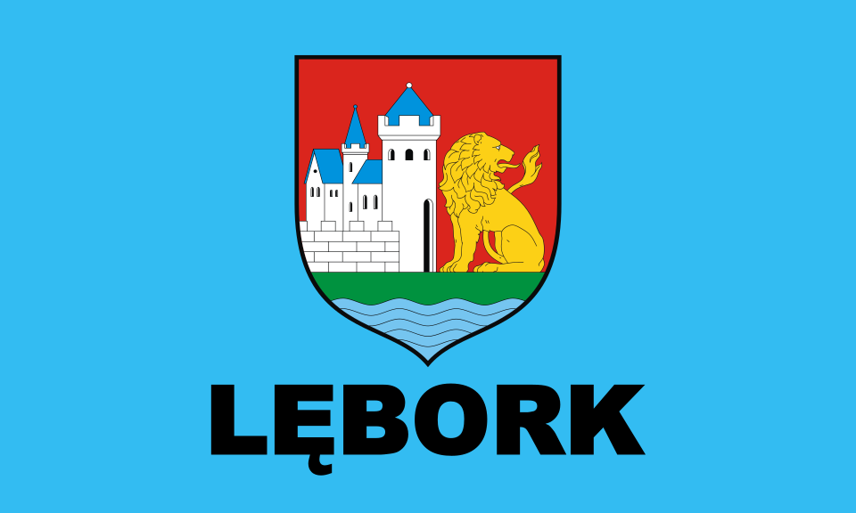 Flaga miasta Lębork