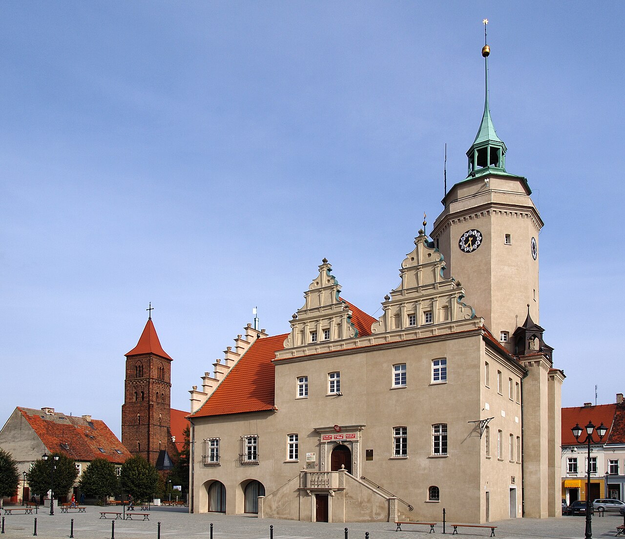 Widok miasta Prusice